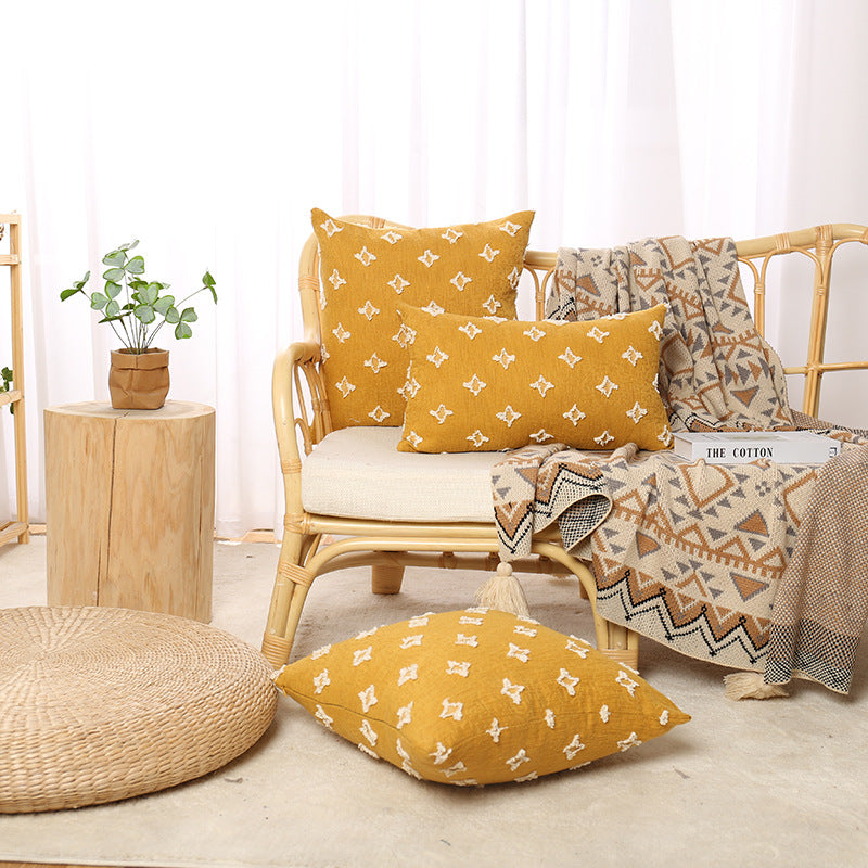 Artistically Embroidered Cushion