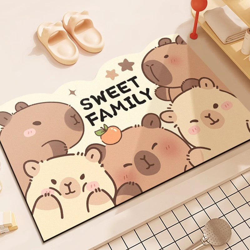 Cute Bear-Themed Plush Area Mat Kalsten