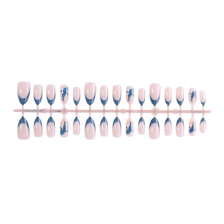 Creative Acrylic Nail Set with Stylish Design Accents Kalsten
