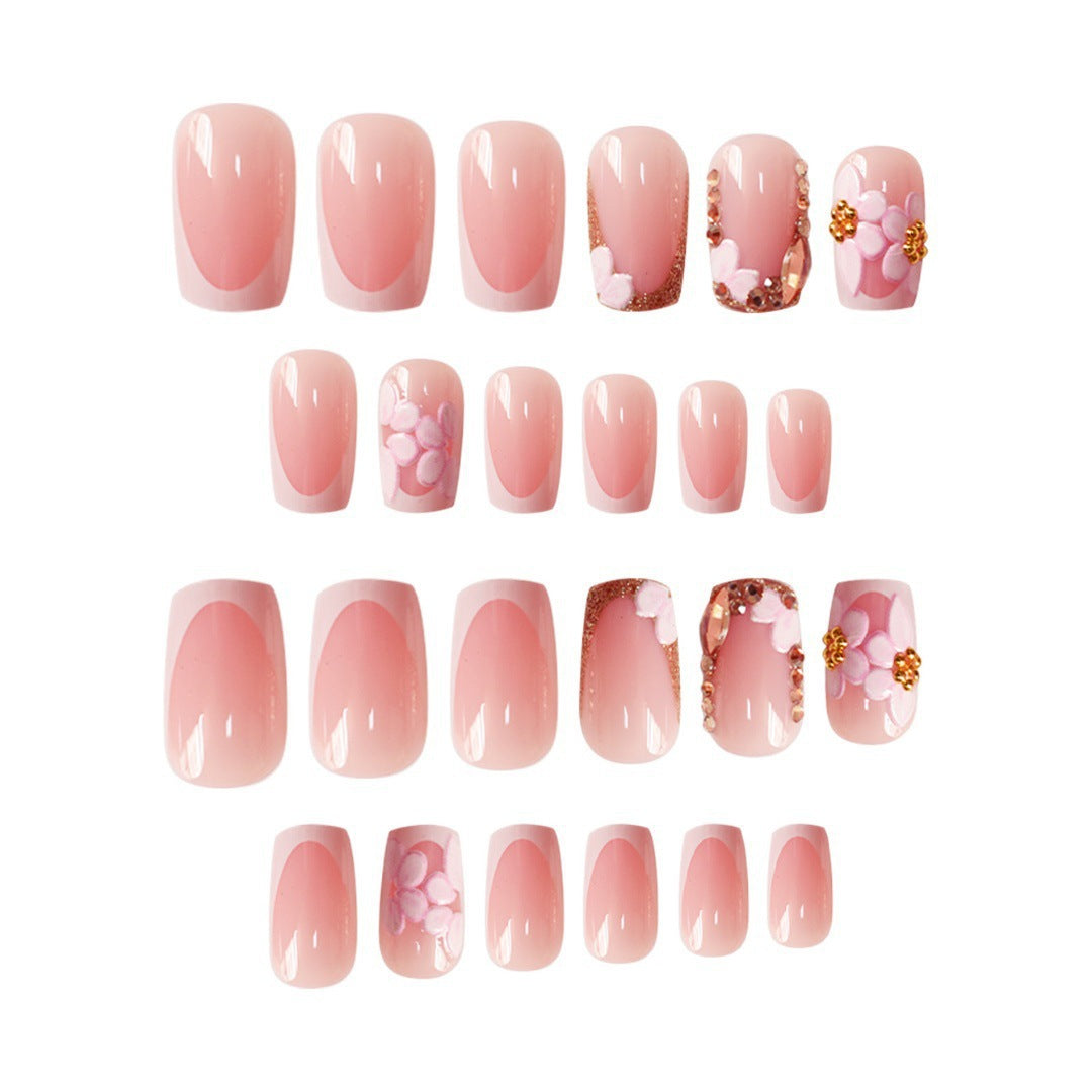 Chic Floral Press-On Nail Art Extensions Kalsten