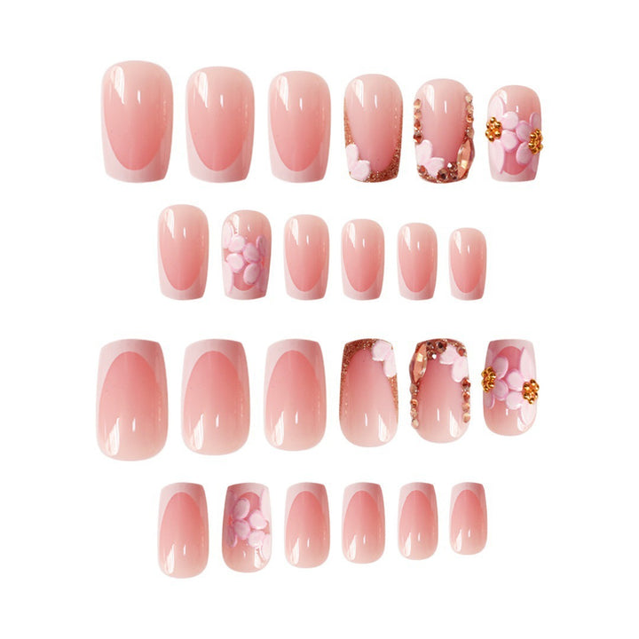 Chic Floral Press-On Nail Art Extensions Kalsten