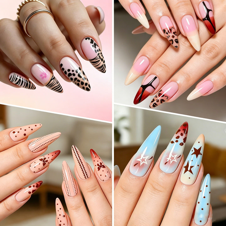 Artistic Long Stiletto Press-On Nail Set Kalsten