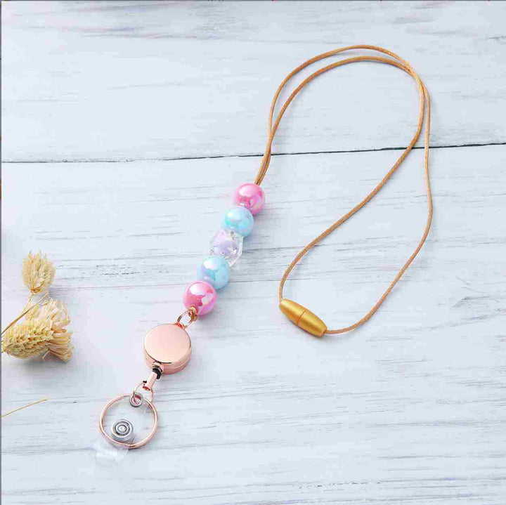 Decorative Beaded ID Badge Lanyard Kalsten