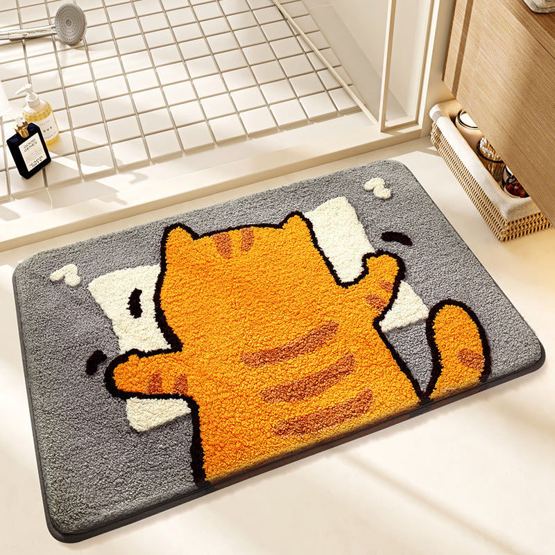 Plush Bunny-Themed Bath Mat Kalsten