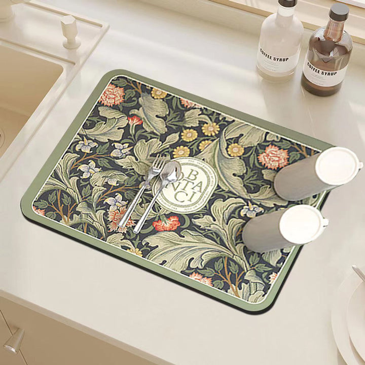Floral Decorative Kitchen Mat Kalsten