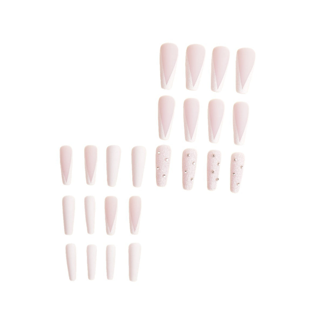Premium Rhinestone-Embellished Stiletto Press-On Nails Kalsten
