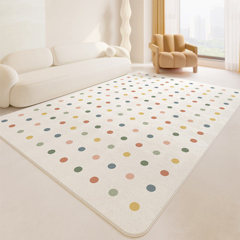 Round Rainbow-Themed Area Rug Kalsten