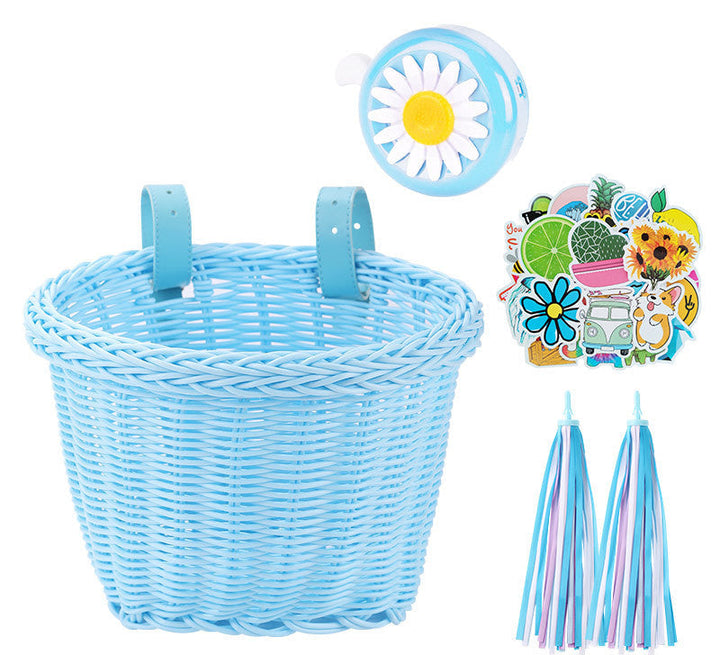 Decorative Woven Bicycle Storage Basket Kalsten