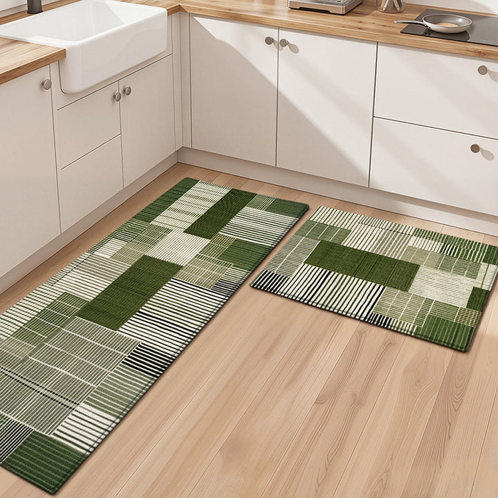 Textured Patterned Kitchen Runner Mat Kalsten