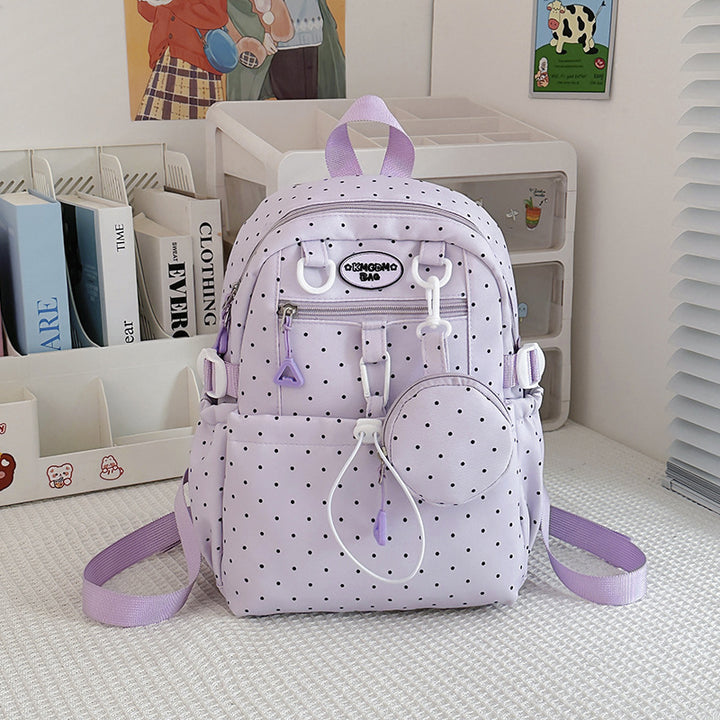 Polka Dot Patterned Mini Backpack