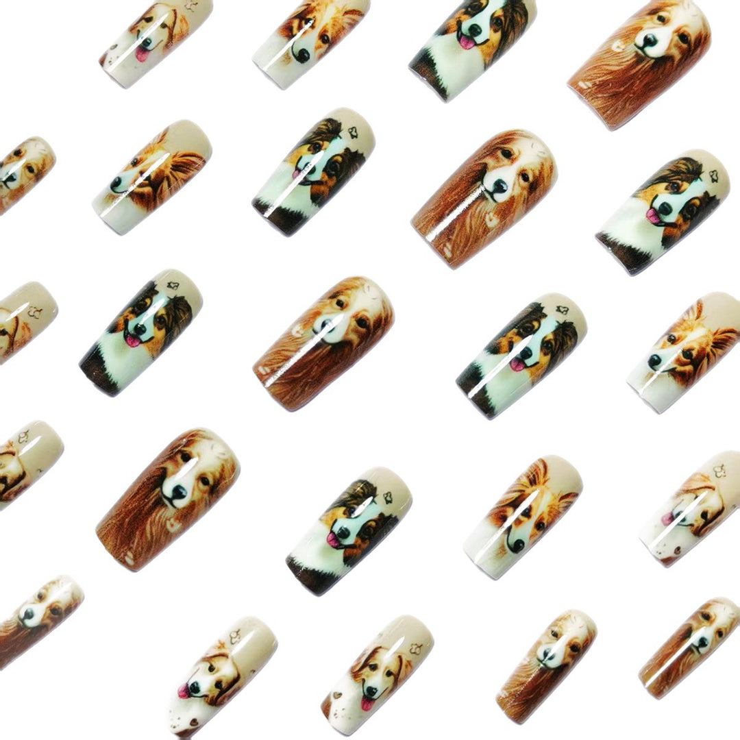 Artificial Nails in Charming Dog Lover Design Kalsten