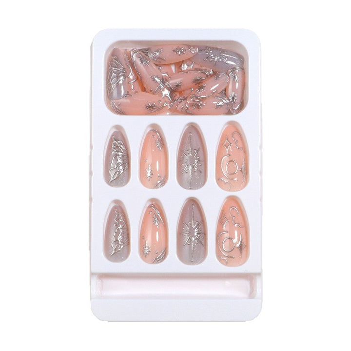 Decorative Galaxy-Inspired Press-On Nail Art Kalsten