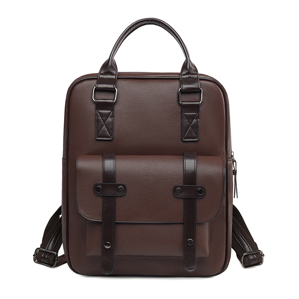 Structured Leather Backpack Kalsten