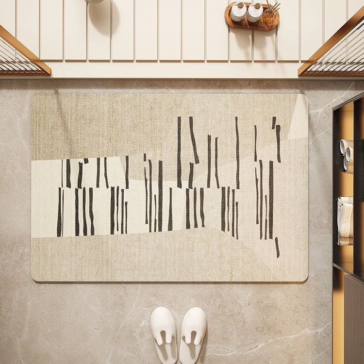 Floral Patterned Entryway Mat