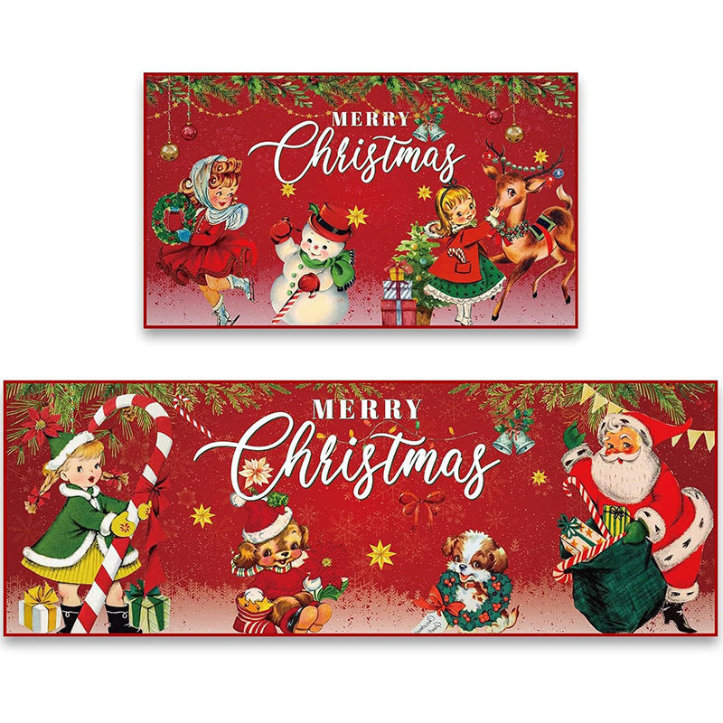 Festive Holiday Themed Doormat Kalsten