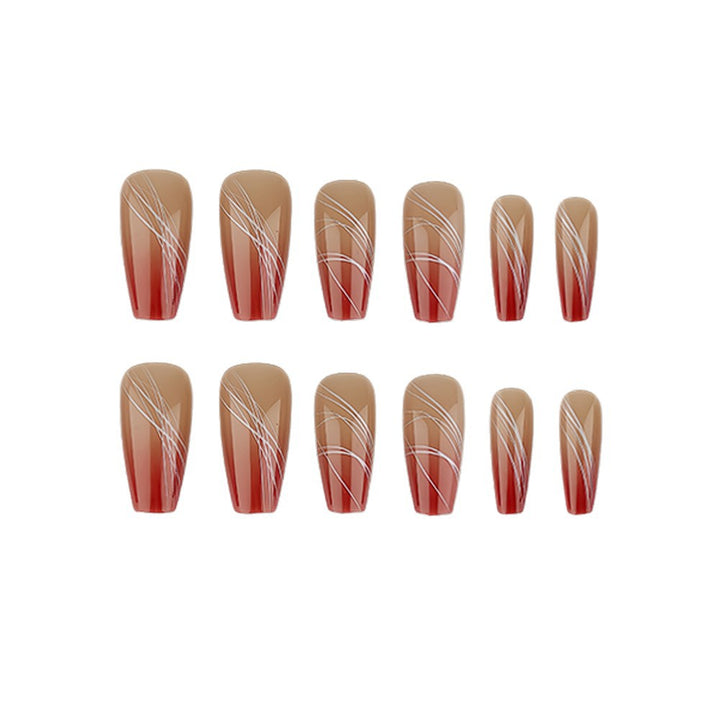 Artificial nails with modern geometric designs Kalsten