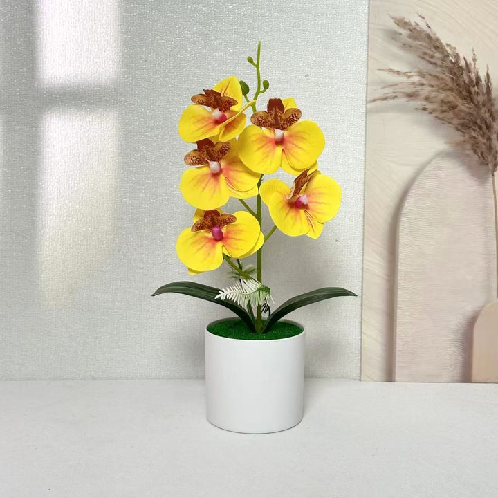 Lifelike Floral Orchid Plant for Home Decor