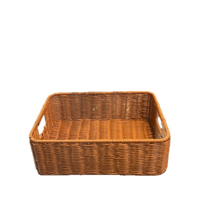 Handcrafted Rectangular Woven Storage Basket Kalsten