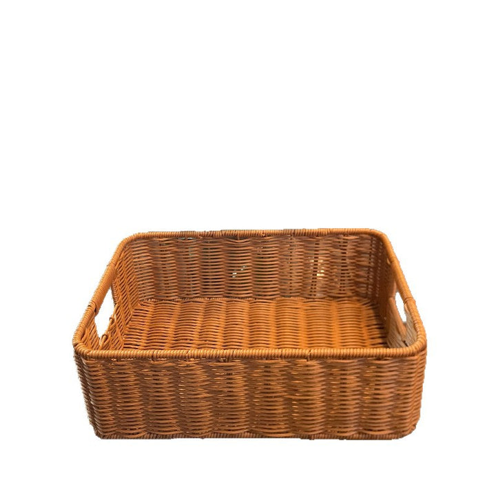 Handcrafted Rectangular Woven Storage Basket Kalsten