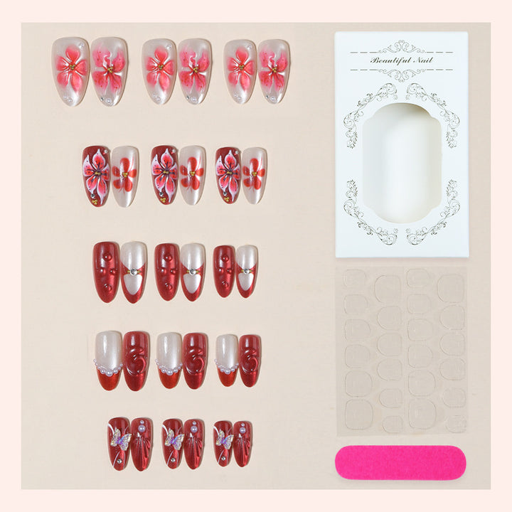 Floral Art Press-On Nail Set Kalsten