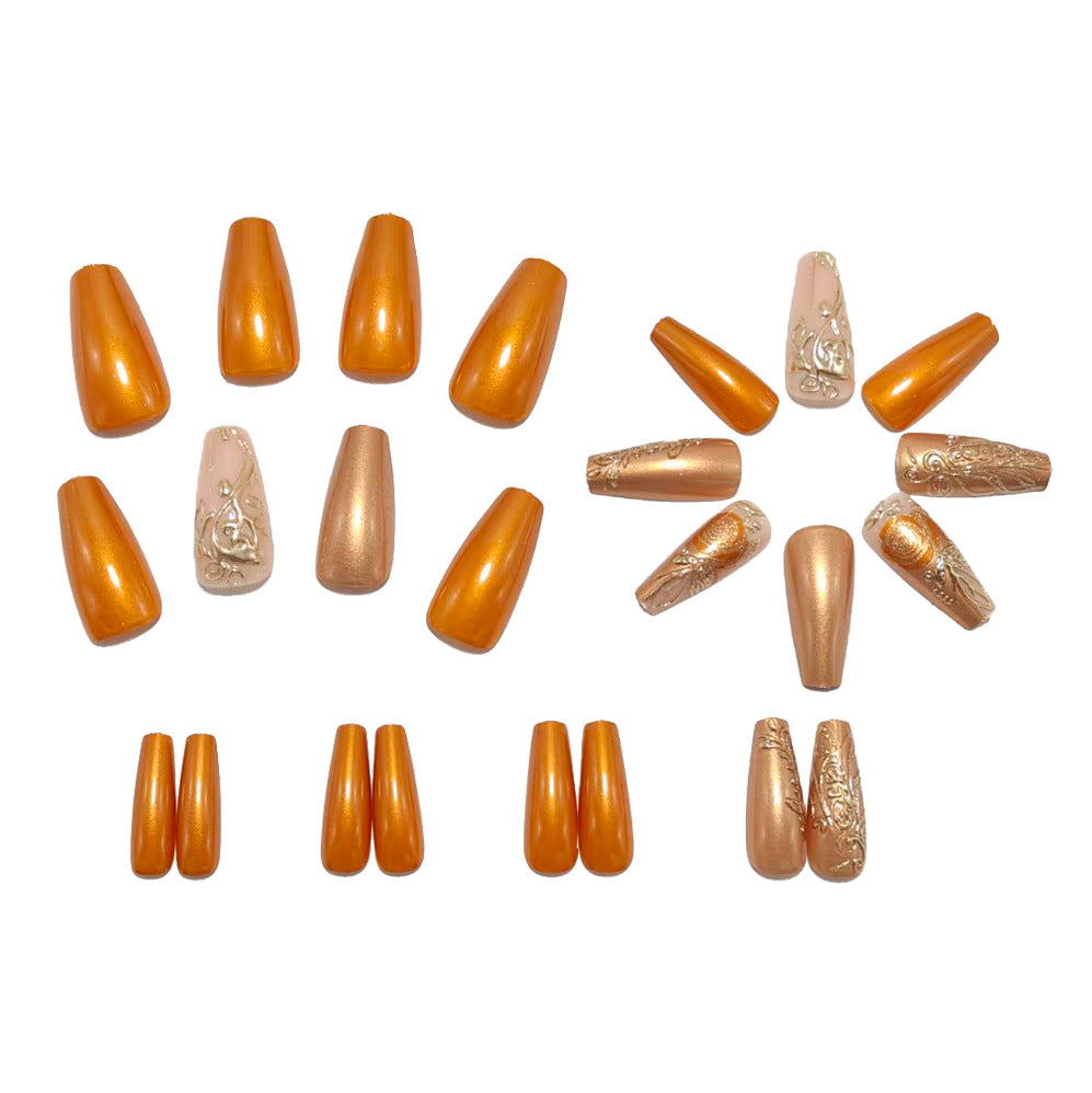 Elegant artificial nails with luxury embellishments Kalsten