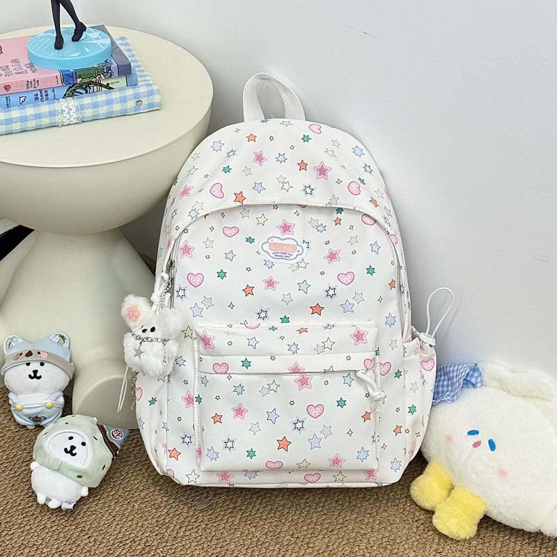 Fun Star-Patterned School Backpack