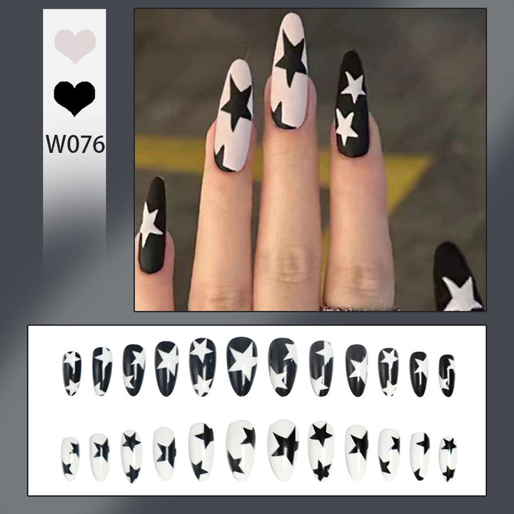 Artificial nails with star pattern Kalsten