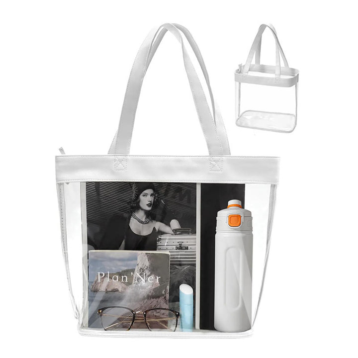 Transparent tote bag with removable interior compartment Kalsten