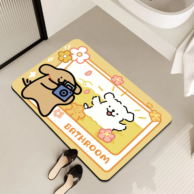Modern Artistic Bath Mat Kalsten