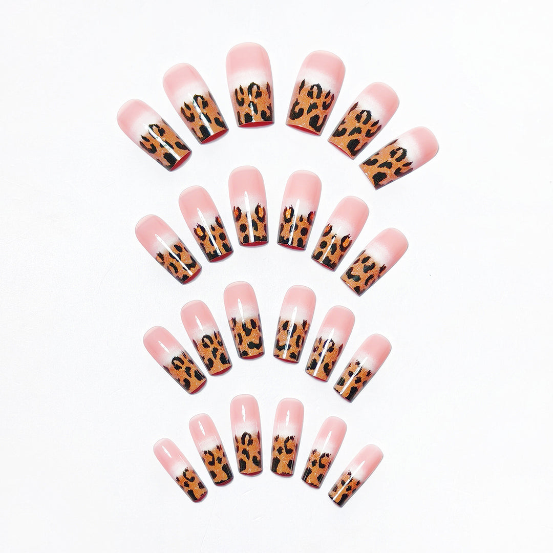 Artificial nails with elegant leopard pattern Kalsten