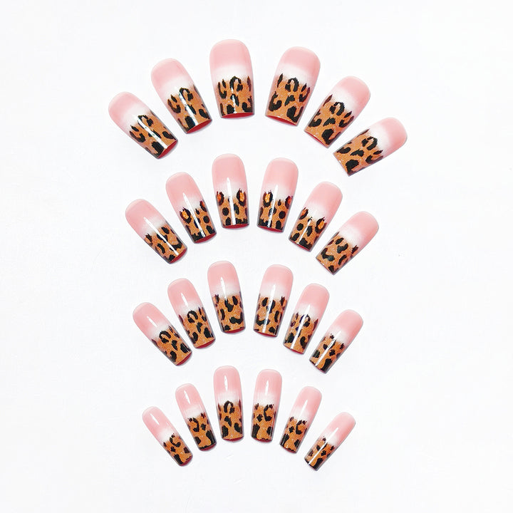 Artificial nails with elegant leopard pattern Kalsten