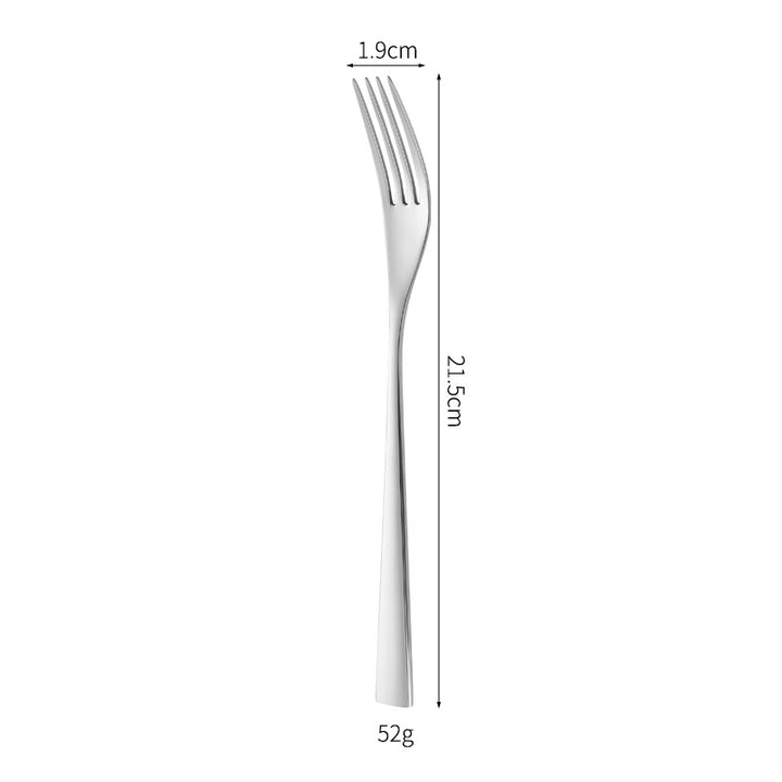 Elegant dessert knife with curved handle Kalsten