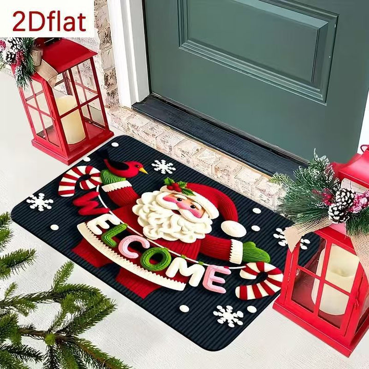 Festive Reindeer-Themed Welcome Mat Kalsten