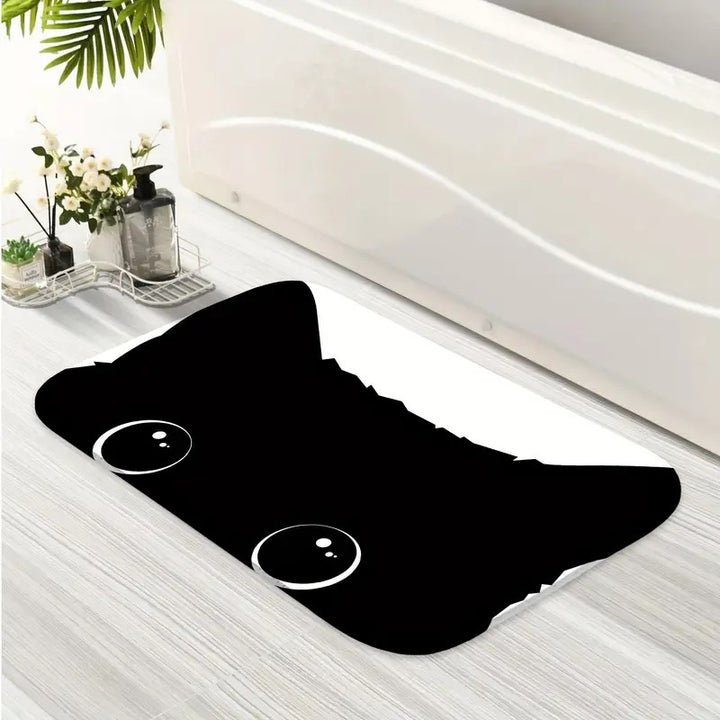Playful Cat-Themed Indoor Area Mat
