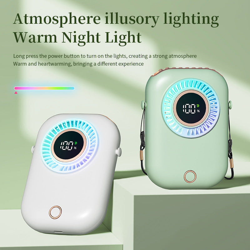 Unisex Portable Digital Hanging Fan Kalsten