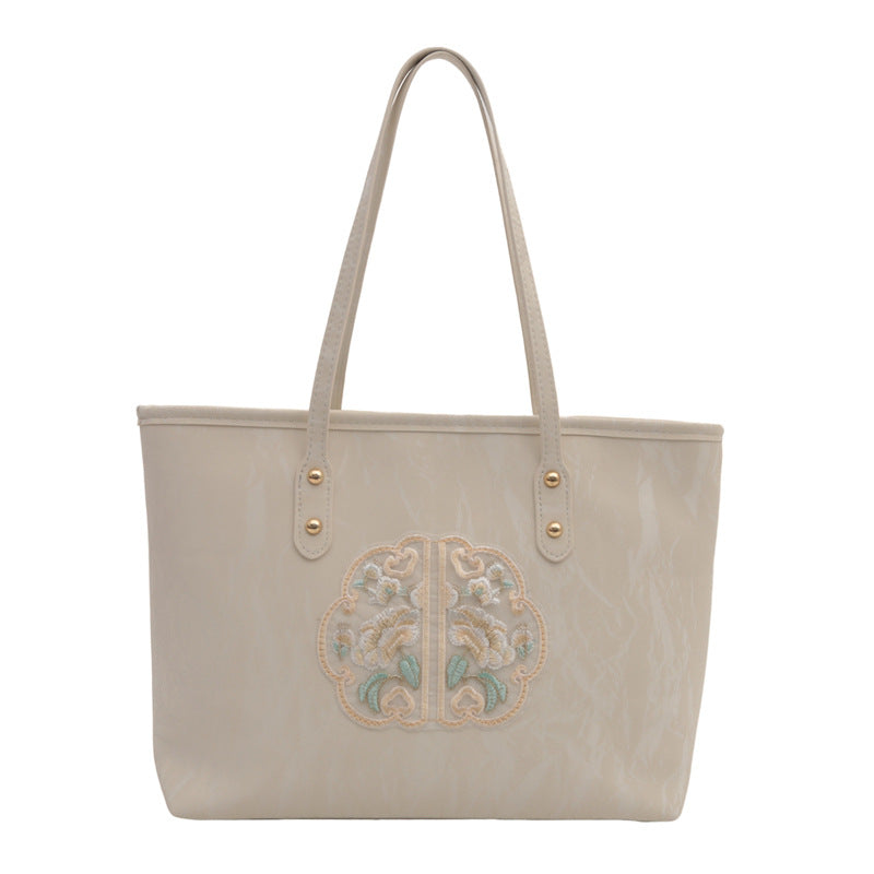 Elegant Embroidered Tote Bag