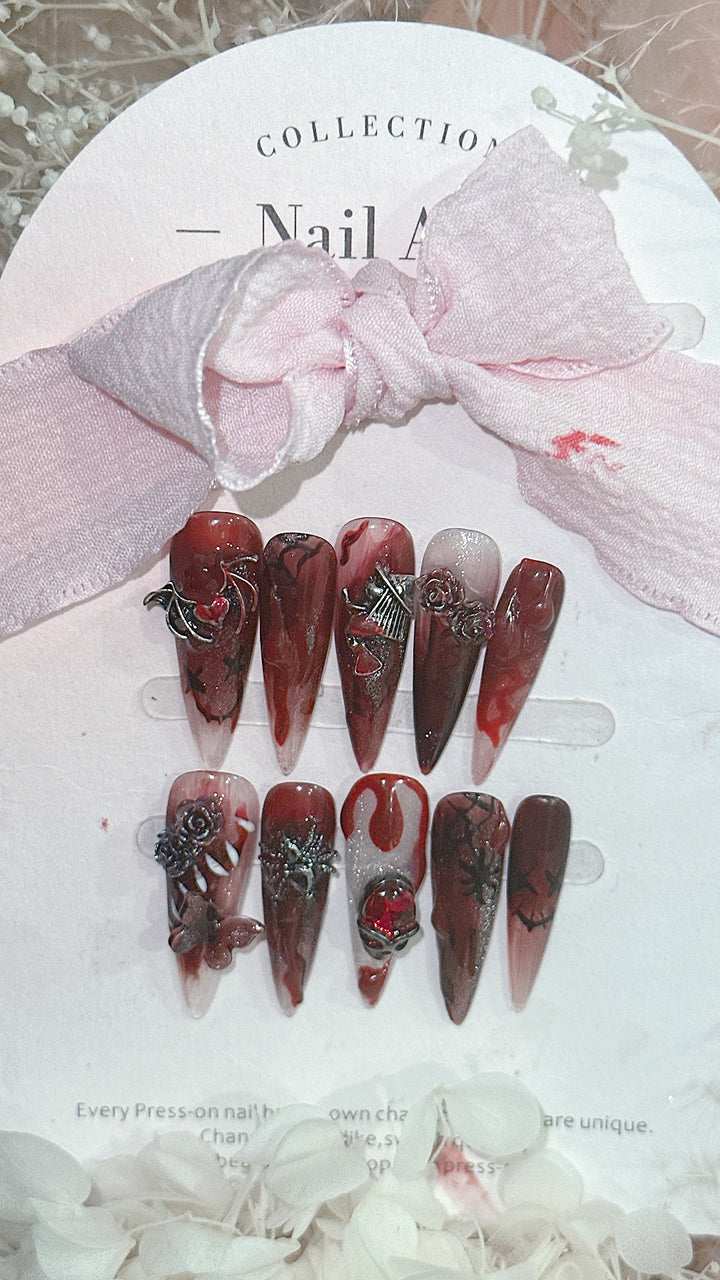 Artistic Press-On Nail Set