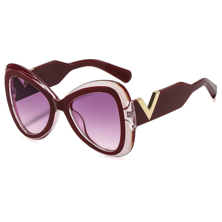 Ladies Cat-Eye Sunglasses with Luxurious Metal Accents Kalsten