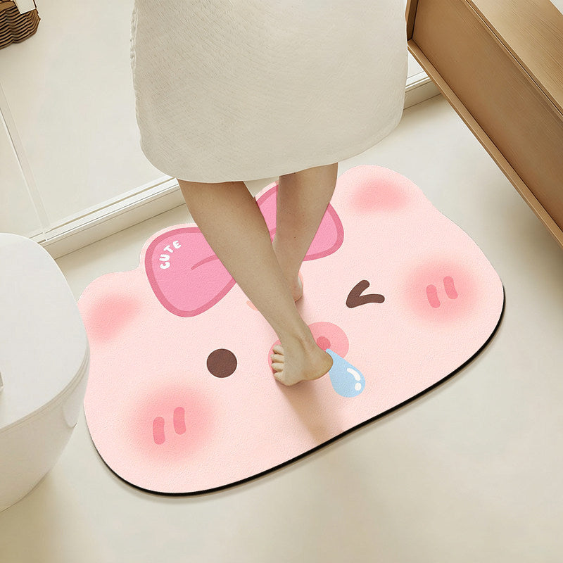 Cute Floral Shaped Bath Mat