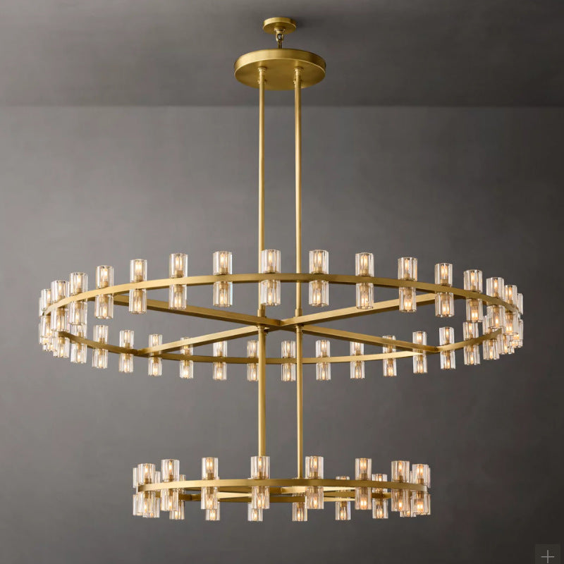 Modern Crystal Circle Chandelier