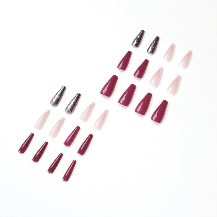 Artful Nail Extensions with Glamorous Glitter Effects Kalsten
