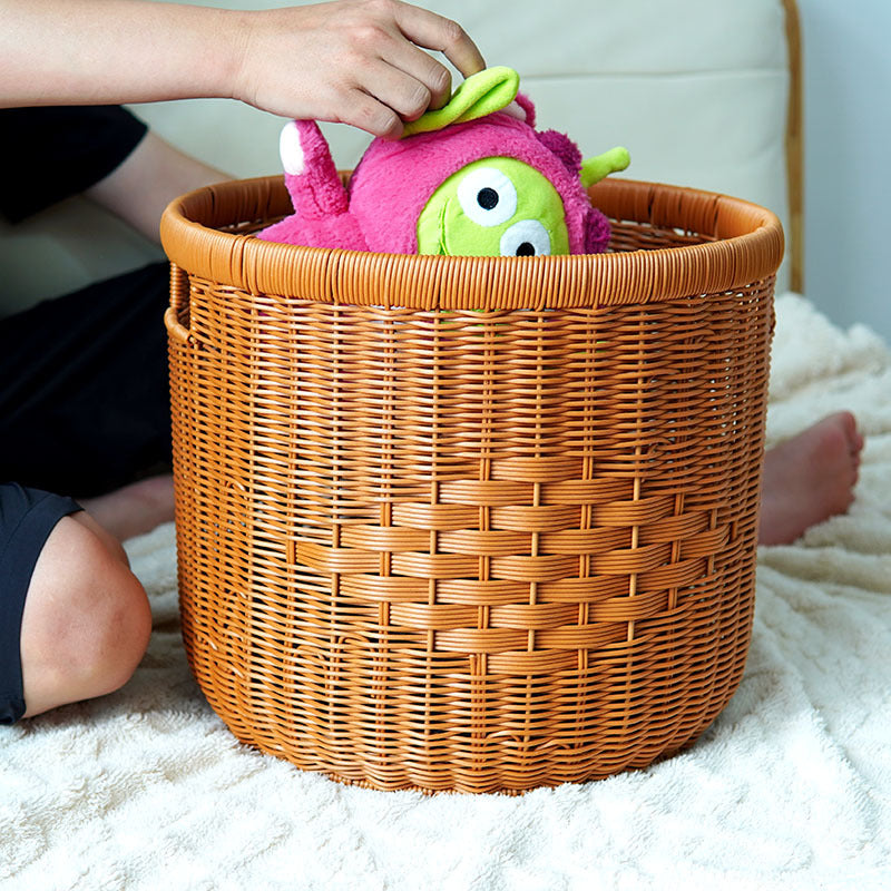 Stylish Round Woven Storage Basket Kalsten