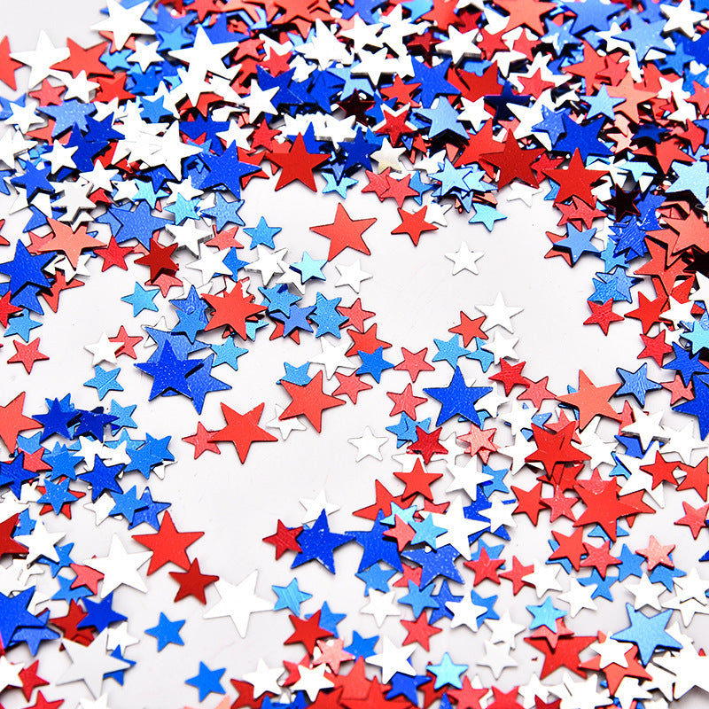 Unisex nan shiny star confetti mix in various sizes made of metallic foil for table decoration Kalsten