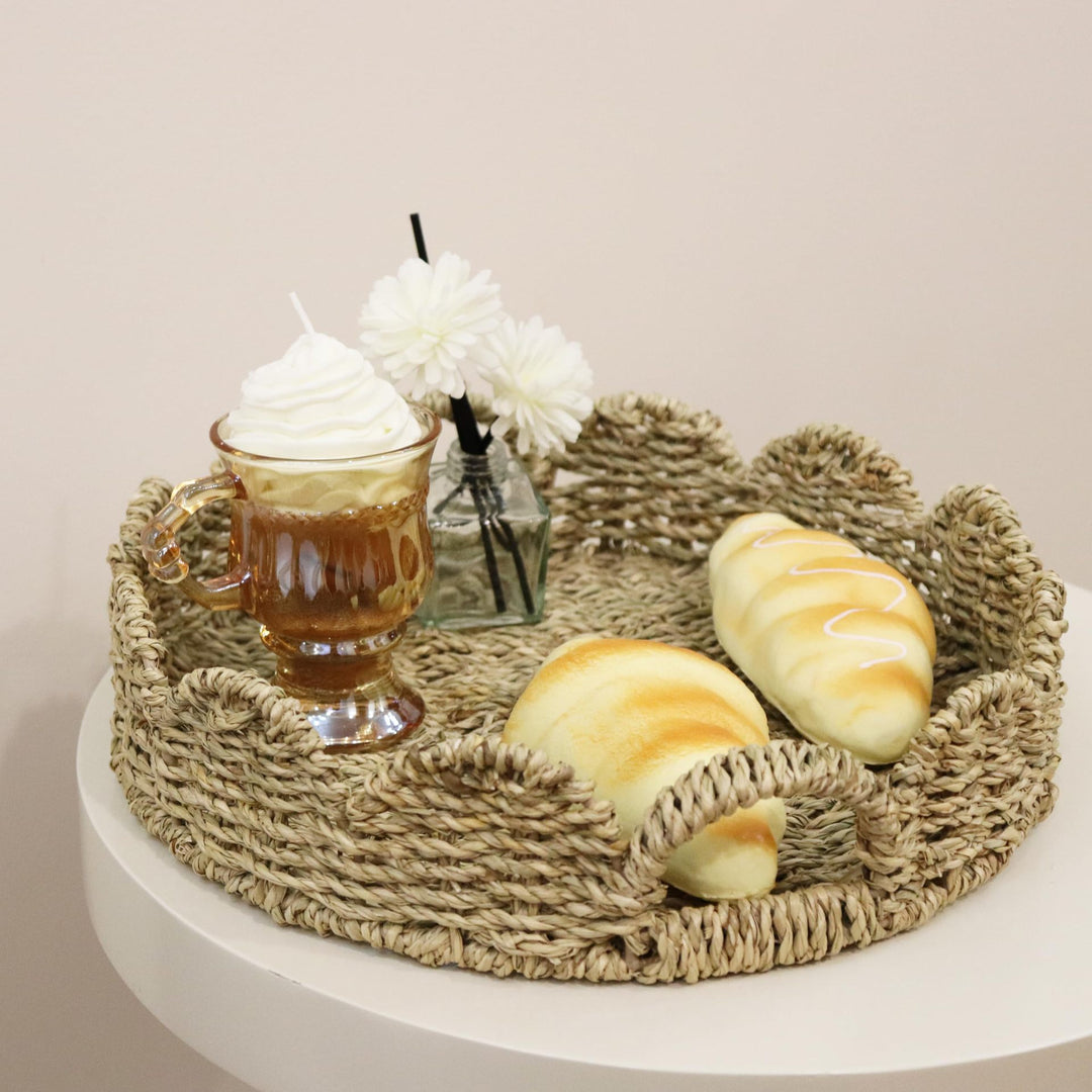 Decorative storage basket with two handles Kalsten
