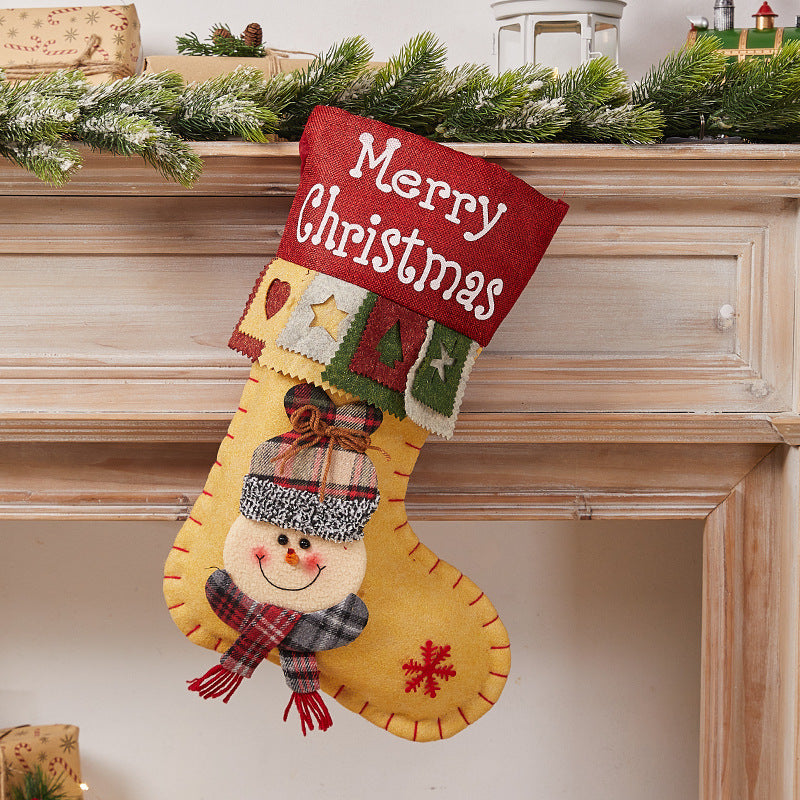 Festive Christmas stocking with nostalgic design Kalsten