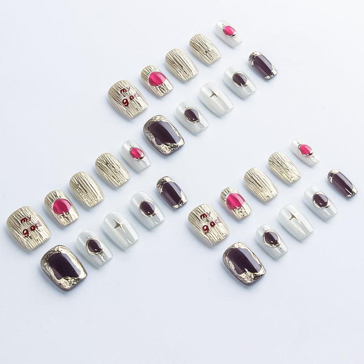 Decorative Luxury Press-On Nail Art Kalsten