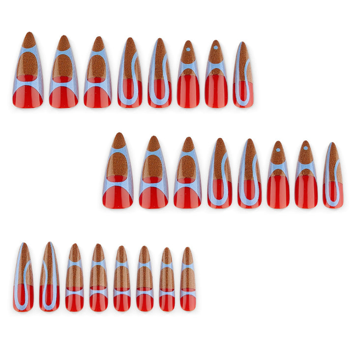 Artificial Nails in Modern, Geometric Design Kalsten