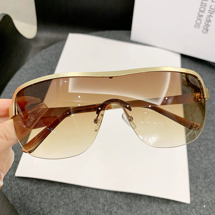 Women futuristic sunglasses with elegant minimalist design Kalsten