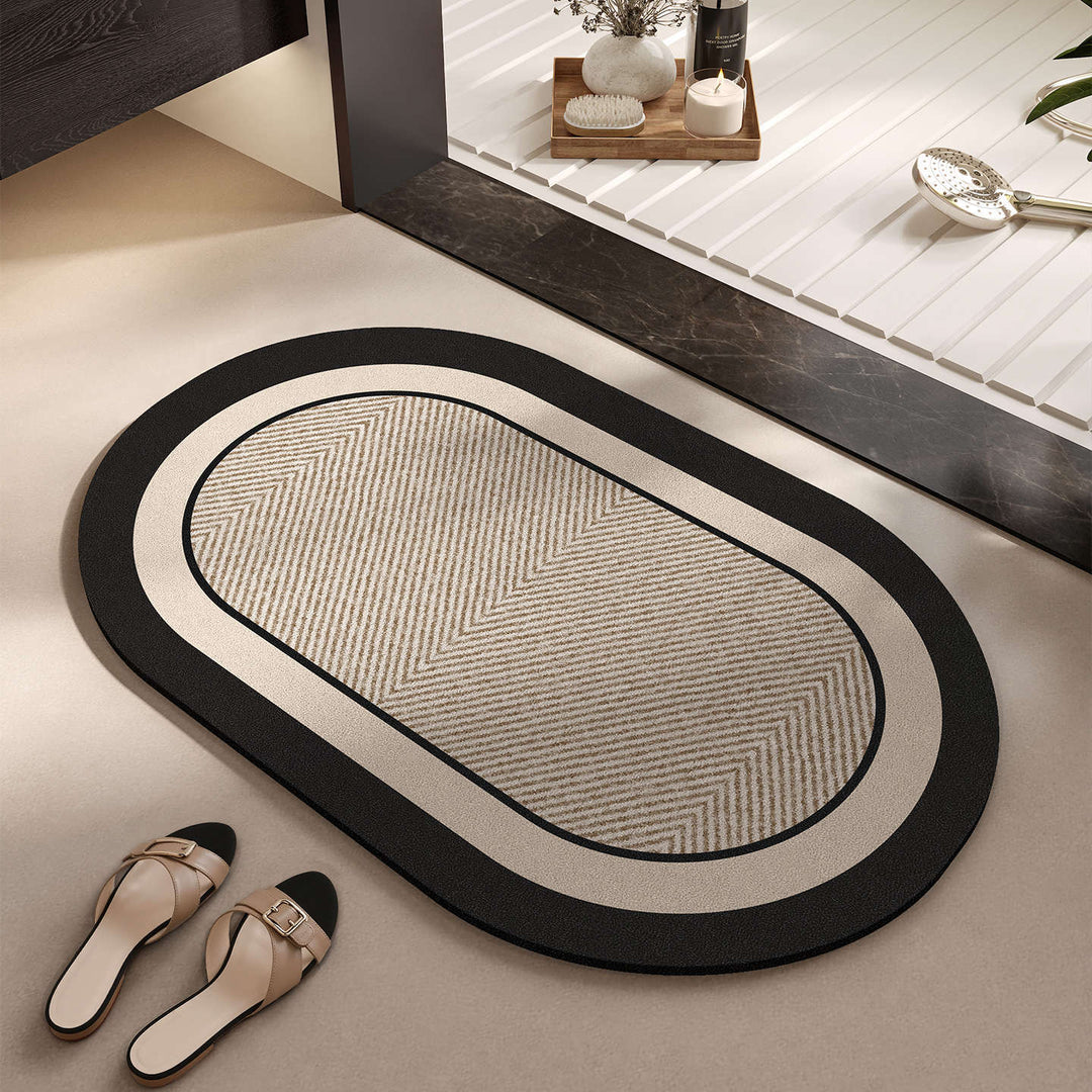 Elegant Woven Bath Mat Kalsten