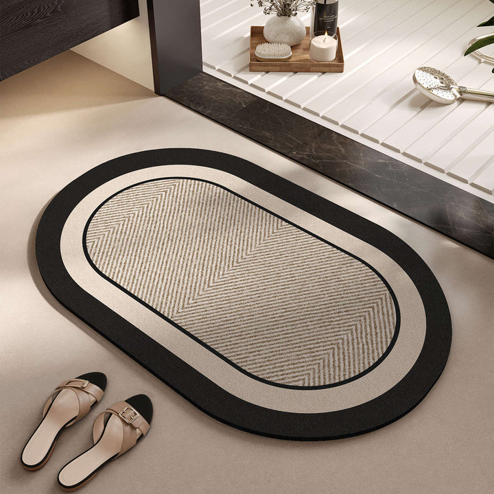 Elegant Woven Bath Mat Kalsten